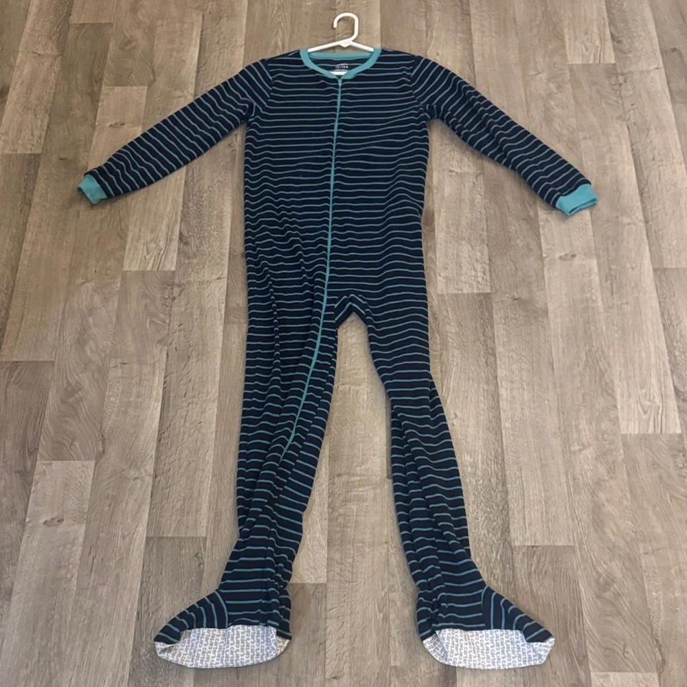 Carter’s Big Kid size 12. Striped Navy and Teal Kids One Piece